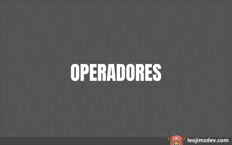 operadores en programación
