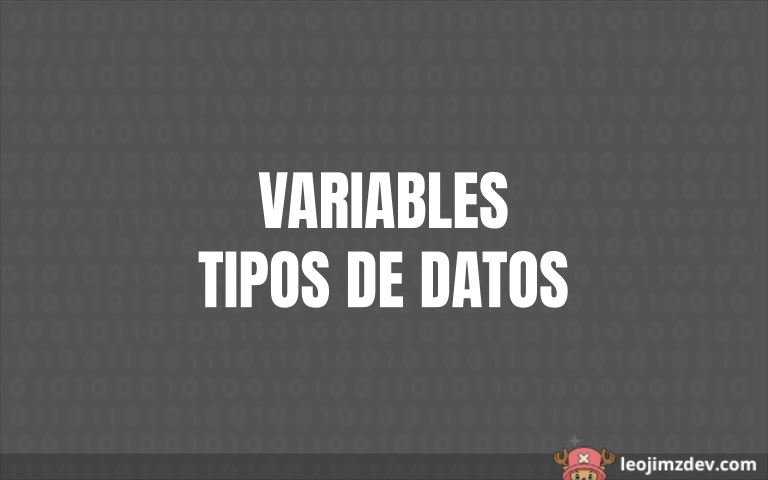variables y tipos de datos